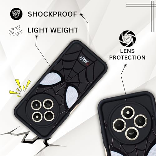 Image of DARKFIT Back Case Cover Compatible for Poco C75 5G | Silicone Case | Camera & Body Protection| Shock Proof | for Poco C75 | Color Black