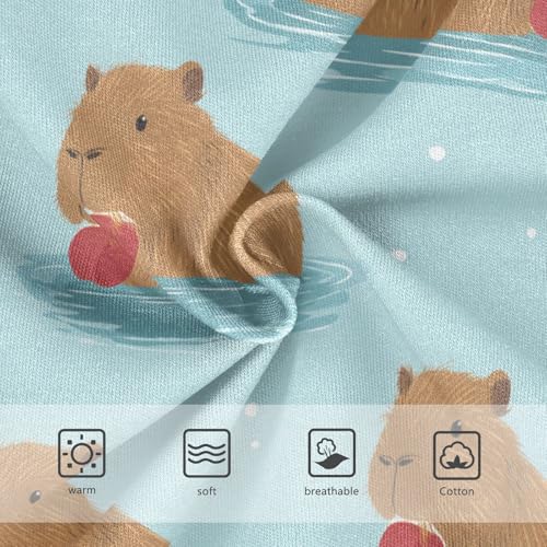 Wusikd Cute Capybara Girls' Underwear Cotton Girls Briefs Soft Toddler Underwear 2T3