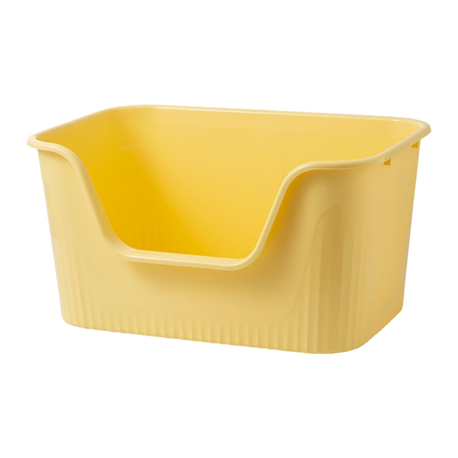 Lettaia, Lettiera for gatti, for animali con coperchio aperto(Yellow)