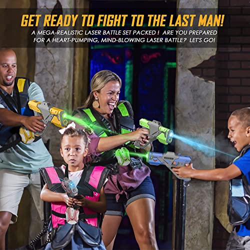Jakmean KZQ-01B4 Rechargeable Laser Tag Set With Vests, 2024 Upgrade Laser Tag Guns Set Of 4, Multi Player Laser Tag Set thumb #8
