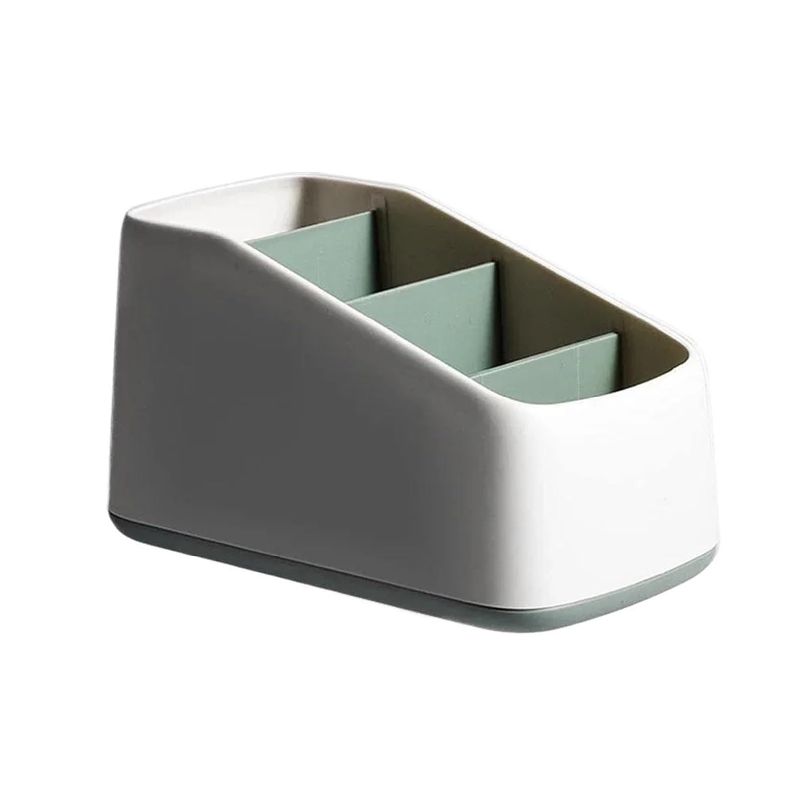 WUYXTO 2 Pcs Remote Control Holder WithSlot Desktop Storage Box Tv Phone Organizer Case Home Hotel For Desktop(Green)