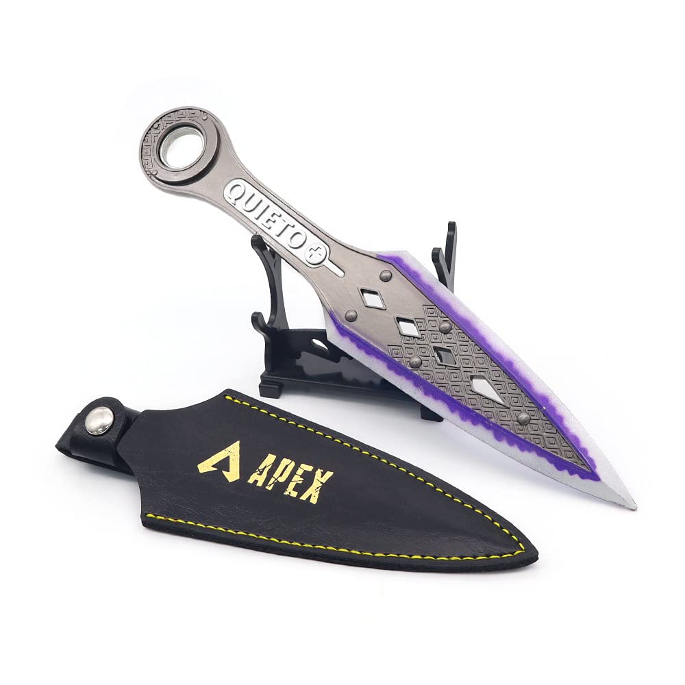 APEX Legends Wraith Heirloom Kunai Dagger Metal Knife Toys Collection Party Supplies Desk Decoration Pendant kids Gift, Purple