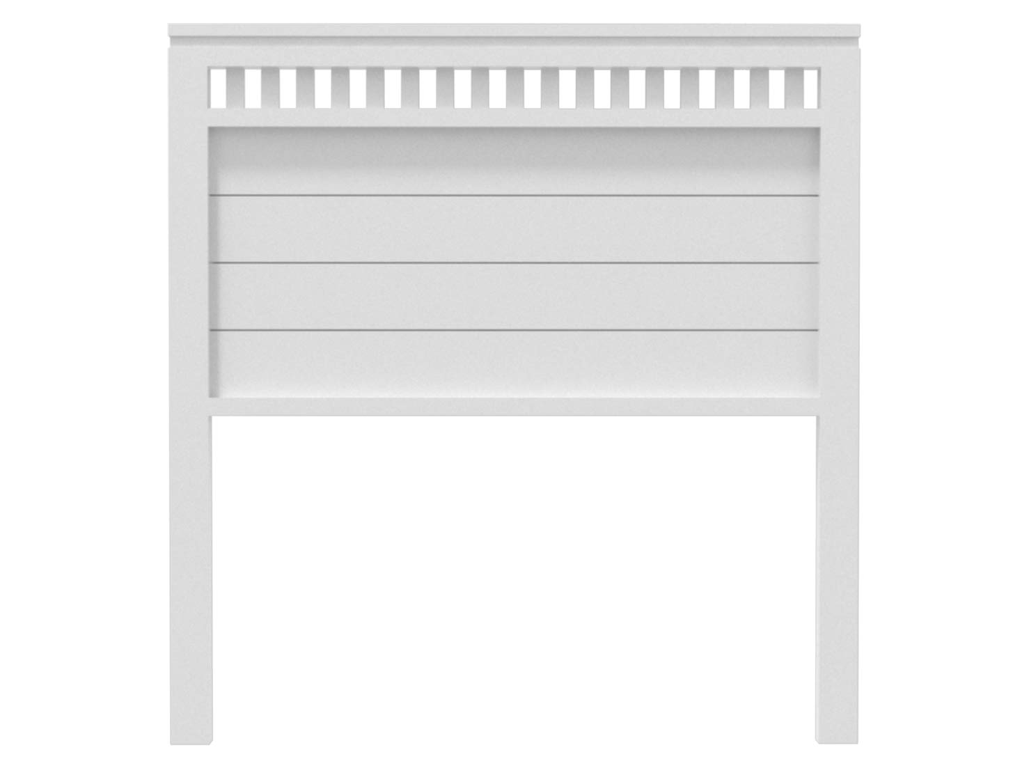 PEJECAR Cabecero Bora para Cama de 105 Fabricado en Madera Maciza de Pino insigni Acabado Blanco Satinado