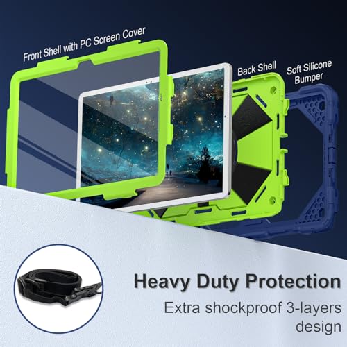Image of Scnioy for Galaxy Tab A11+ Plus / A9+ Case 11 Inch 2025 /2023, Navy Green
