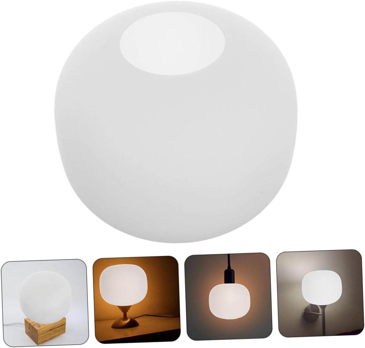 Milky Frosted Glass Lampshade Replacement for Table Lamp Wall Sconce Decor Easy Install Soft Glow