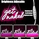 OYCGZV Get Naked Neon Schild Rosa Led Neonschild Wand Schriftzug Neon Sign USB Nackt werden Led Schild für Schlafzimmer Heim Badezimmer Bar Shop Club Store Pub Salon Dekoration Party