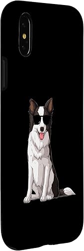 Miniatura 9 de Funda para perro para iPhone 15 Pro Border Collie con gafas de sol