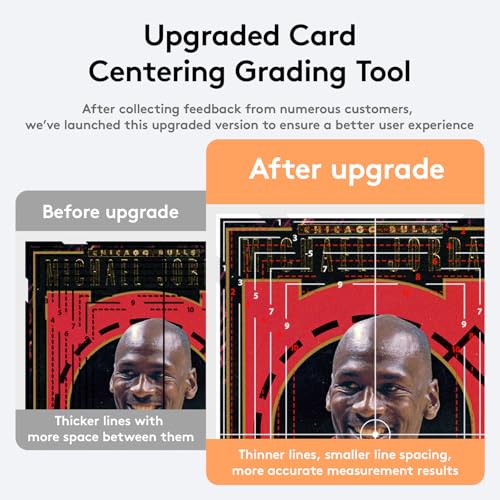 BDJBXK Card Centering Grading Tool for Pokemon & Sports Cards