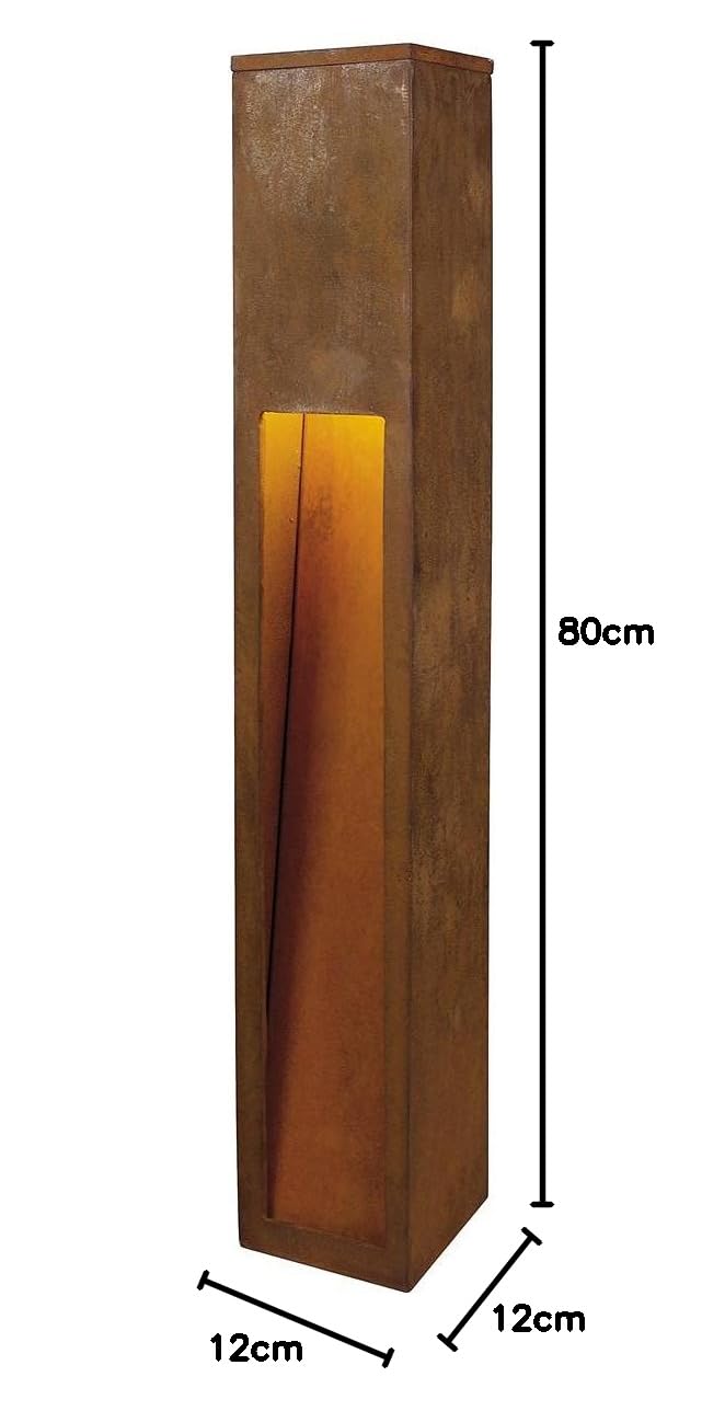 RUSTY SLOT 80, stahl gerostet, E27 ESL, max. 11W, IP44