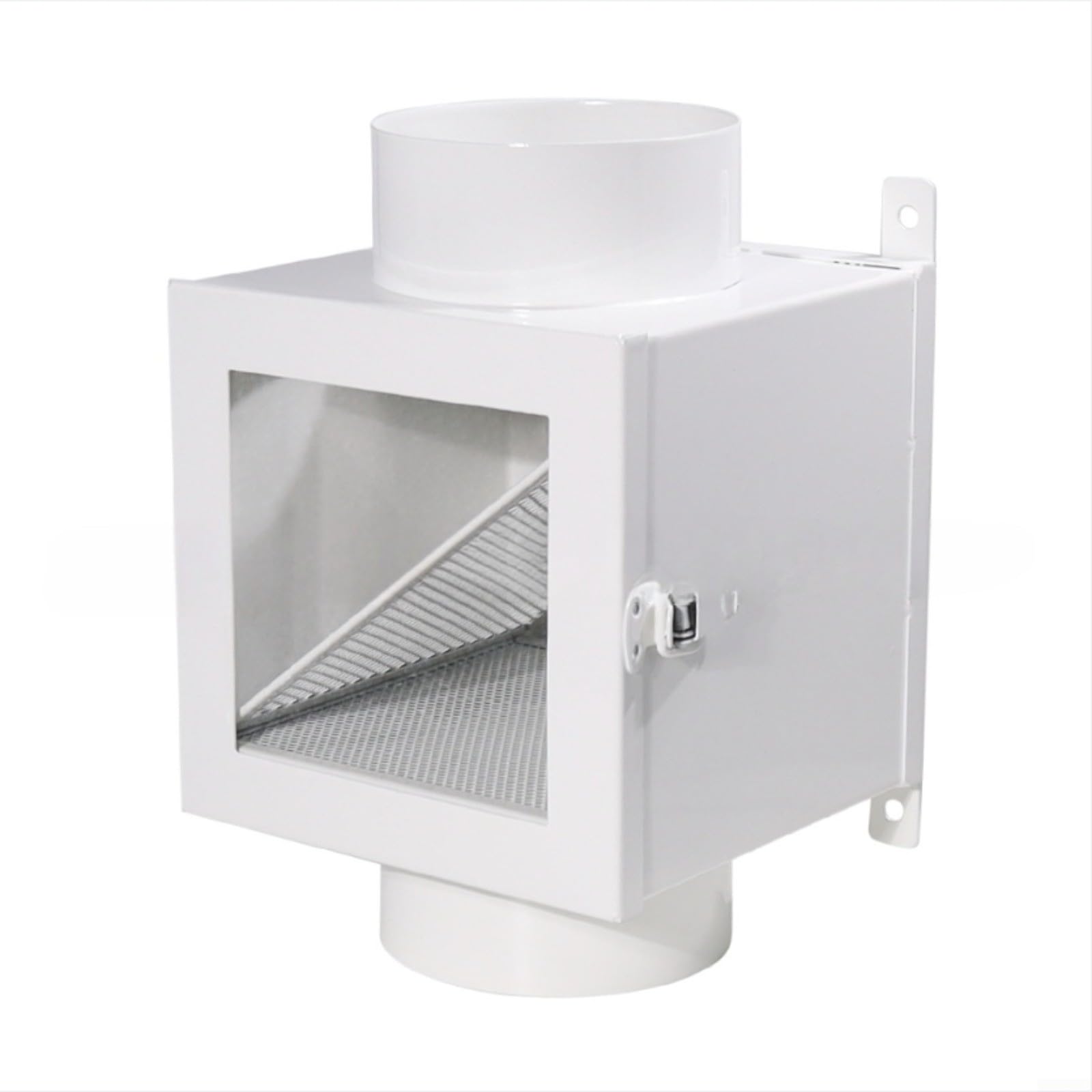KiraKira Colector de pelusa para secadora de interiores con filtro de hierro, kit de ventilación para lavadora, captura pelusa para mantener el flujo de aire, 133 x 138 cm (blanco)