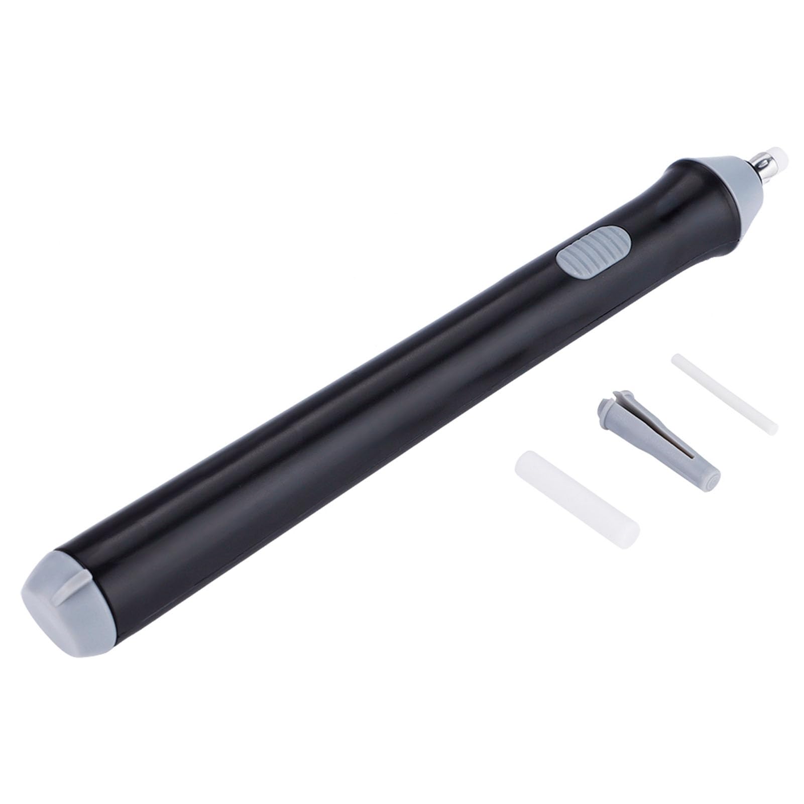Borrador eléctrico, borrador eléctrico para dibujar, borradores eléctricos con 22 gomas de borrar para escritura diaria, dibujo, diseño industrial (negro)