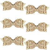 6 Pcs 5 Inch Baby Glitter Hair Bows Boutique Hair Clips Cute Girl Accessories Sequin Hair Bow...