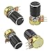 WMYCONGCONG 20 PCS B10K 10K Ohm Knurled Shaft Linear Rotary Taper Potentiometer with Black Knob(WH148) Kit