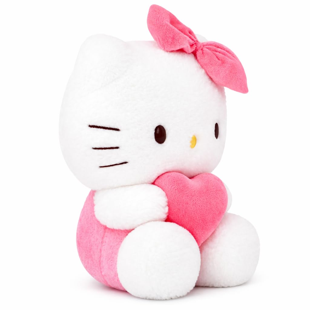 8-inch Kawaii Heart-Shaped Plush Pillow - Soft Cartoon Stuffed Plush Toy Perfect for Boys and Girls Birthdays Holidays