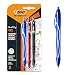 Produktbild BIC Gel-ocity Quick Dry Tintenroller, Gelstifte in 3 verschiedenen Farben, Strichstärke Medium, mit gummierter Griff-Fläche