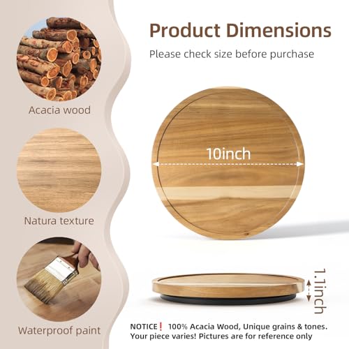 Organizador Lazy Susan de Madera de Acacia - 41% OFF