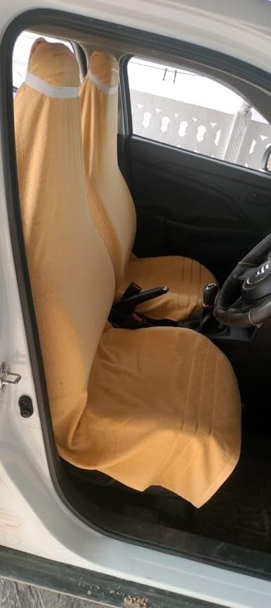 Image of Car Seat Towel Cover, Universal Size 76x152 cm, Soft and Comfortable Seat Protector for All Cars, Single Pack of 1 (1, Mango car, 30x60inc)