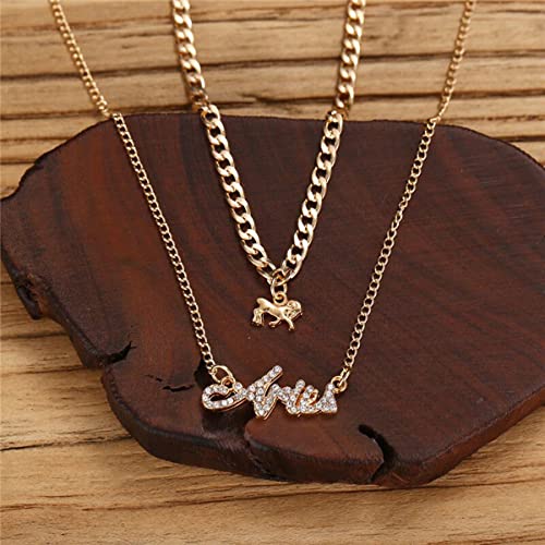 Astrological Aries Layered Necklace