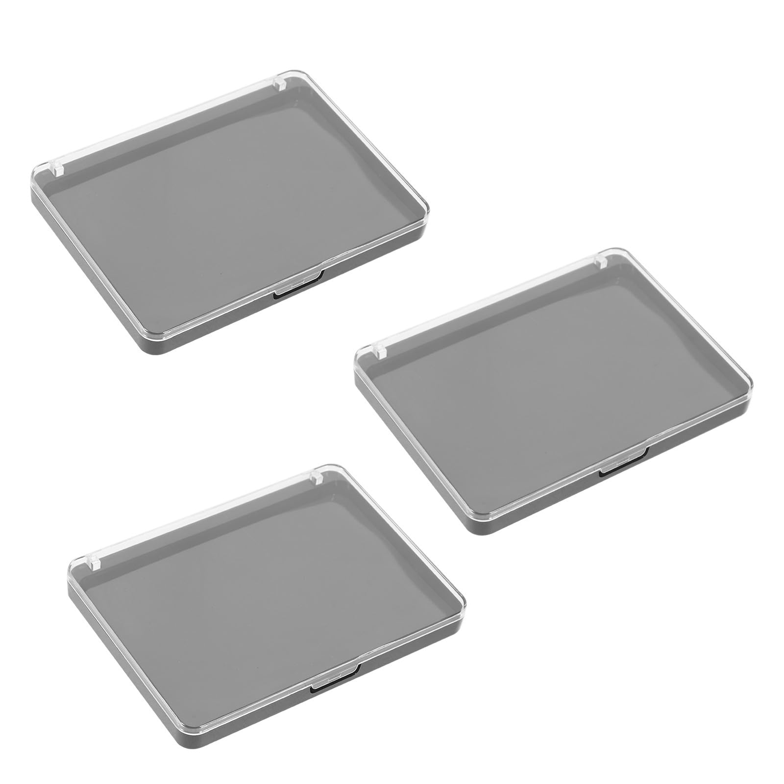 Hohopeti Palette di Ombretti Magnetiche Vuote 3 Pezzi, Vassoio Porta Cosmetici in Plastica Chiusura Magnetica, Contenitore Trucco Compatto per Organizzazione Professionale
