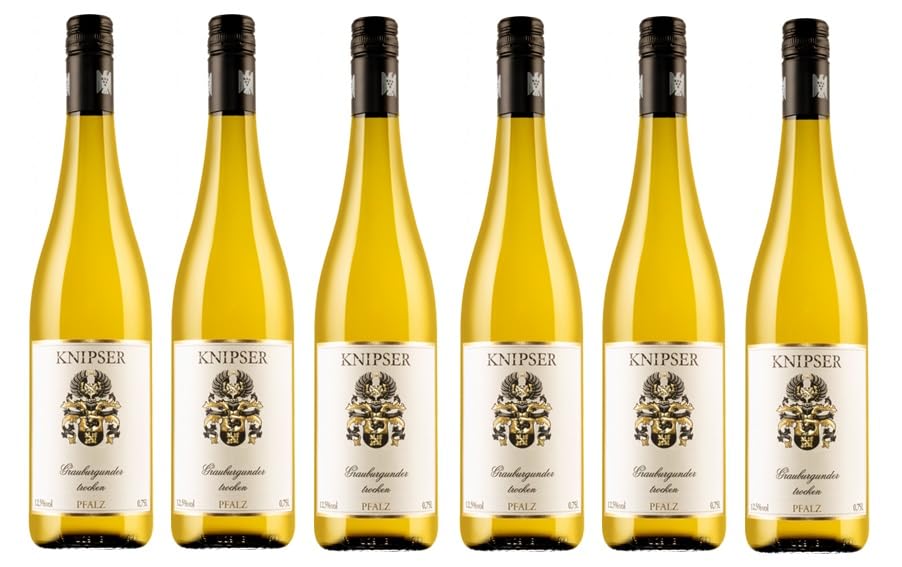 6x 0,75l - 2024er - Weingut Knipser - Grauburgunder - VDP.Gutswein - Qualitätswein Pfalz - Deutschland - Weißwein trocken