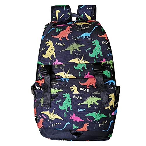 Larswon Canvas Anime Rucksack Schultertasche Rucksack Schule Reise Groß Rucksack Laptop Tasche, schwarz, Large Cover