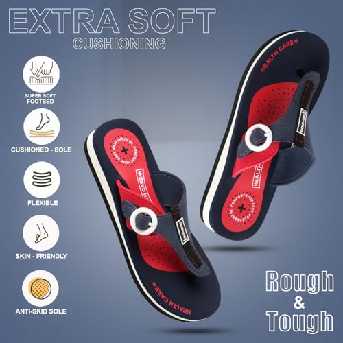 Image of Duosoft Flip Flop for Women | Soft Comfortable | Breathable | Fashionable | Stylish | Trendy | Super soft | Lightweight | Anti-Slip Sole | Indoor & Outdoor |DW-34-Brown