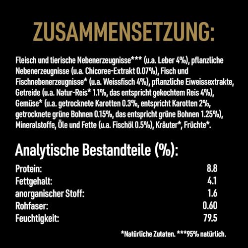 Cesar Natural Goodness Premium Hunde Nassfutter in der Dose Casserole in Sauce mit Fisch und Superfoods 6x400g