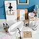 Puppenhaus Zubehör,Puppenhaus Möbel Badezimmer Möbel Badezimmer Miniatur Puppenhaus Dollhouse Furniture Puppenhaus Holz Miniatur Möbel Puppenstubenmöbel Puppen Zubehör Spielzeug
