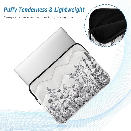 Funda impermeable para portátil 13-14 pulgadas con diseño floral miniatura 5