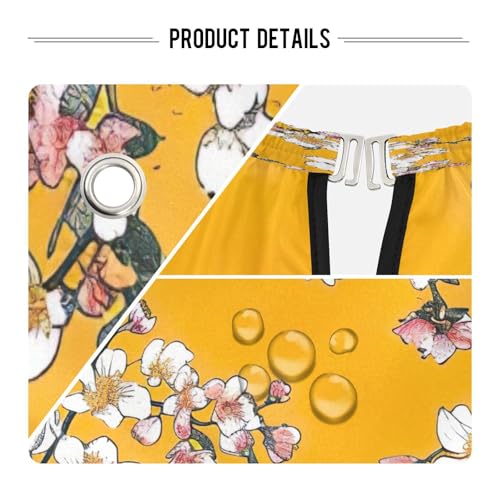Capa de Corte de Pelo Profesional Impermeable con Diseño Floral Naranja miniatura 4