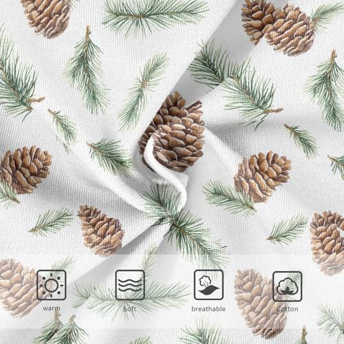 Girls' Underwear Pine Leaves Cotton Stretch Comfort Toddler Panties3