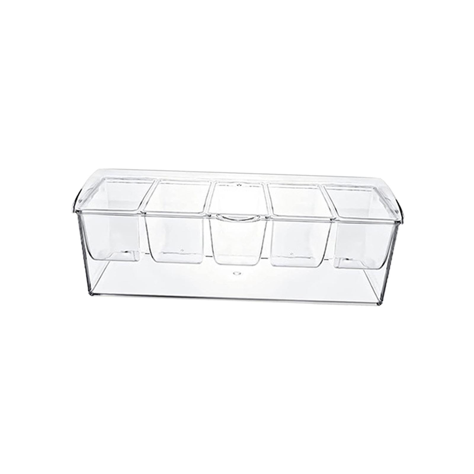 Bandeja enfriada para servir con 5 compartimentos extraíbles para interiores y exteriores