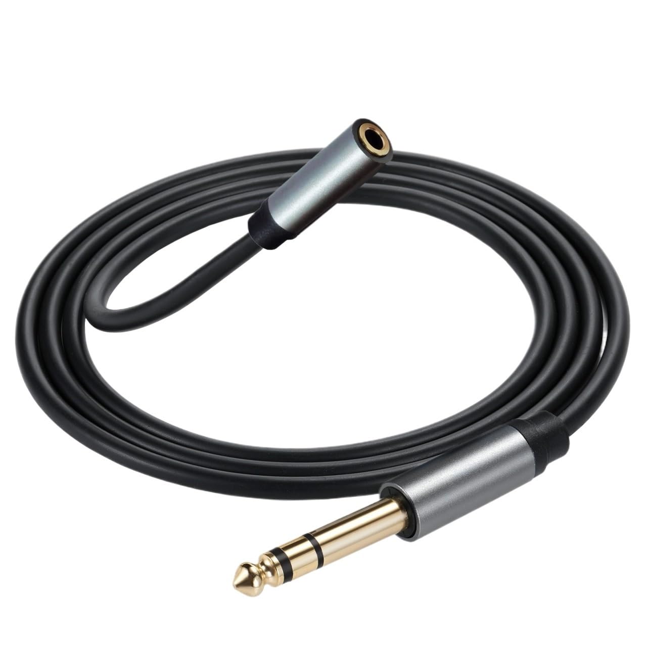 Adattatore per cuffie da 1/4 a 3,5 mm TRS 6,35 mm 1/4 maschio a 3,5 mm 1/8 femmina stereo Ja-ck cavo adattatore audio 6,5 mm (stereo, 300 cm)