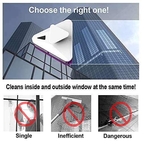 image for Weilu YIVENC Double-sided Magnetic Glass Wiper Window Cleaner Magnetic