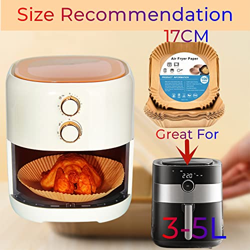 Carta Forno per Friggitrice ad aria,100 PZ Fodera