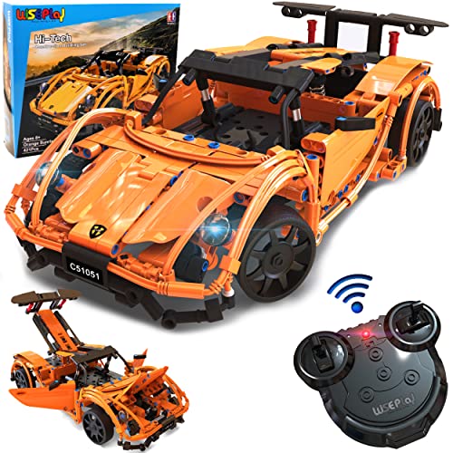 WISEPLAY STEAM Building Block RC Car Set 421 PCS - STEM Projects for Kids Ages 8-12 - Build Your Own...