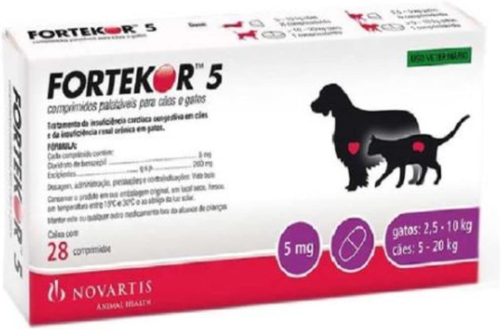Fortekor 5mg Novartis 28 Comprimidos