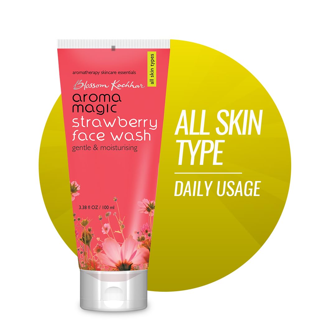 Aroma Magic Moisturizing Strawberry Face Wash | with Aloe Vera Extract & Ylang Ylang Essential Oil | All Skin - 100 ml | F... - Review, Price and Buying Guide