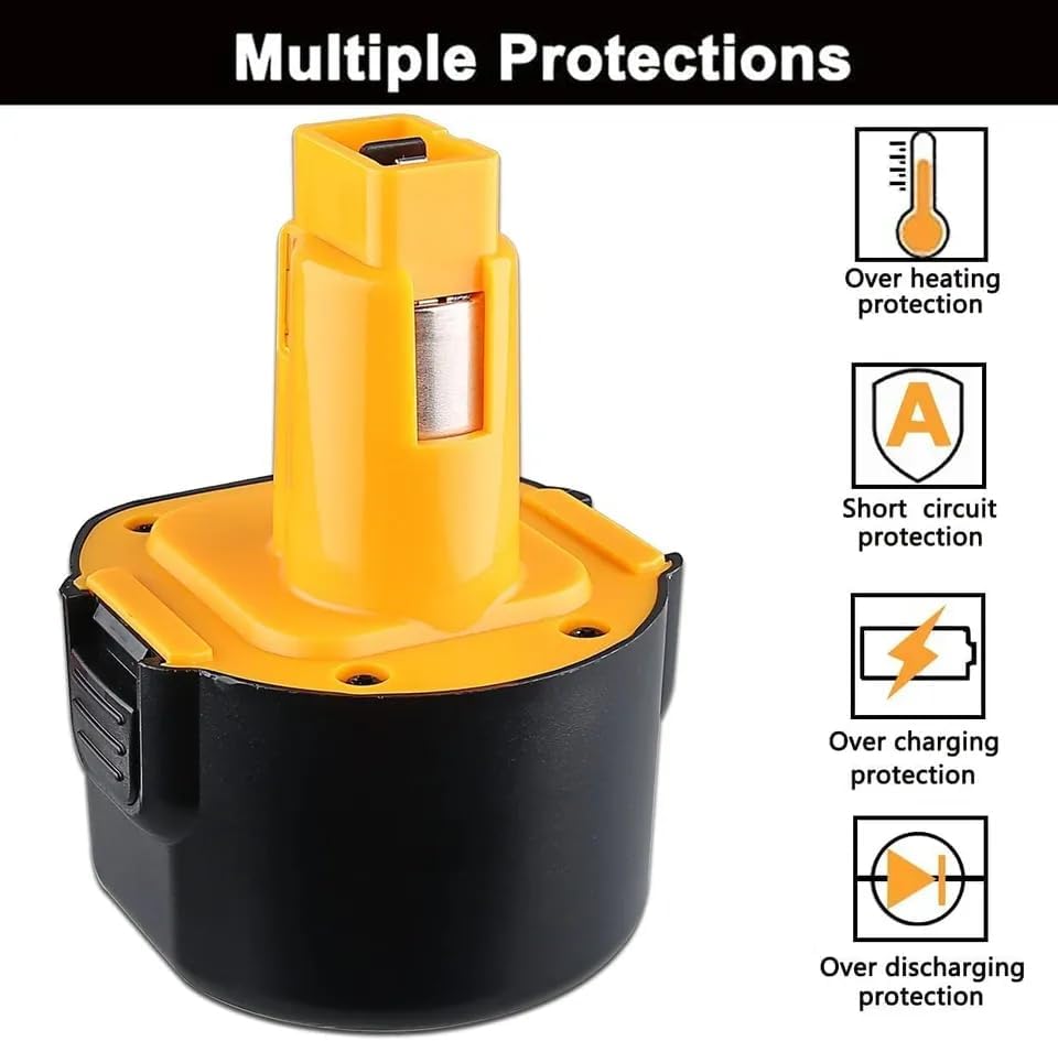 Miniatura 7 de iTechBatt Batería de repuesto para Dewalt DW930 DW953 DW972 DW980 DC727 DC727KA DC742 DC742KA DW927 DW927K2 DW927K-2 DW953K-2 DW965 DW945 DW972K