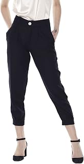 Calça Com Pregas Alfaiataria Jogger Feminina Sob