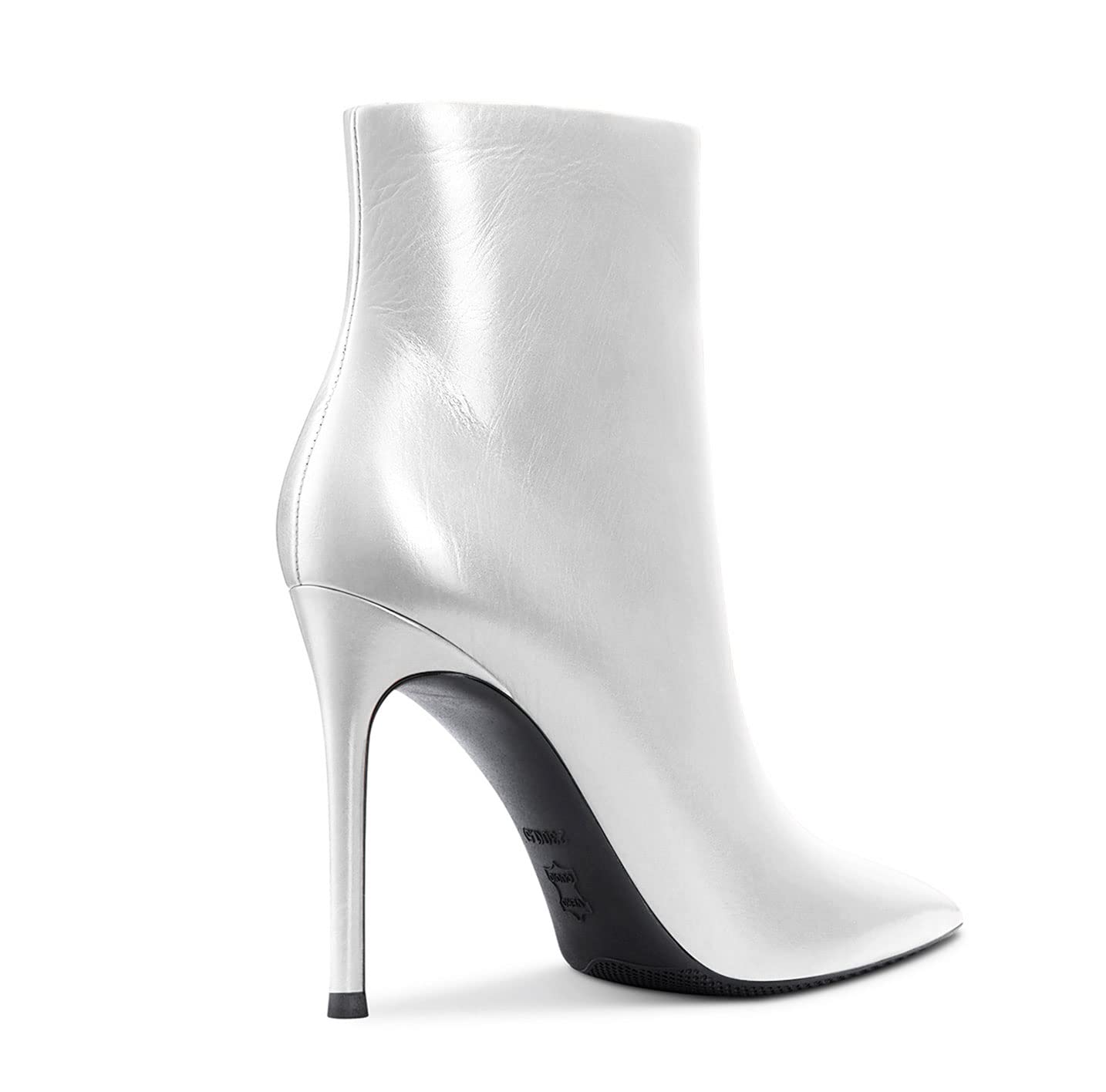 Aachcol Donna Stivaletti Spillo Alto High Tacco Heel a Punta Cerniera Matte 10 CM