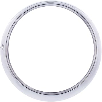 United Pacific C7011 Stainless Steel Headlight Bezel for 1947-54 Chevy Trucks & 1949-52 Chevy Passenger Car, Easy Installation ONE Unit
