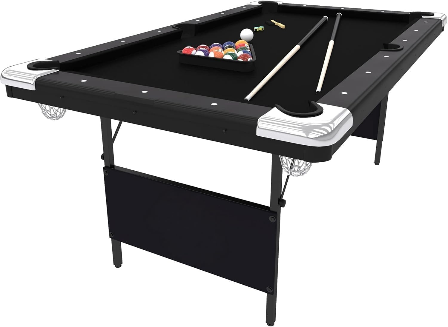 Pre-Sale 6 Ft. Pool Table | Folding Legs for Storage | Black