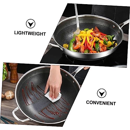 Wok de Acero Inoxidable Antiadherente 12" miniatura 3