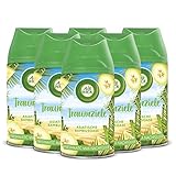 Schnell und simpel den Nachfüller wechseln mit der Twist und Lock Technologie: Einfach aufdrehen, den oberen Teil des automatischen Lufterfrischers abnehmen und das Spray einsetzen