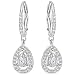 Swarovski 5197458 Attract Light Pear Pierced Earrings