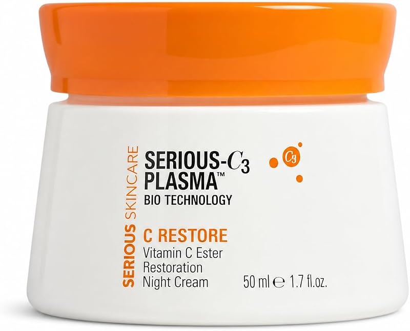 Serious Skincare Creme noturno facial com vitamina C, 50 mL