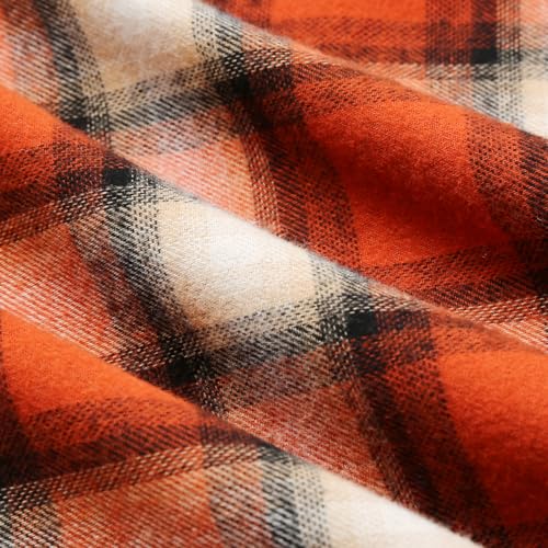 IDEALSANXUN Women’s Plaid Skirt Elastic Waist A-line Midi Pleated Skirts4