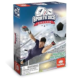 FoxMind Games: Sports Dice, Soccer, Kick it out of The stadium, Easy to Learn, Fun to Play, Up to 4 Players, for Ages 7 and up
