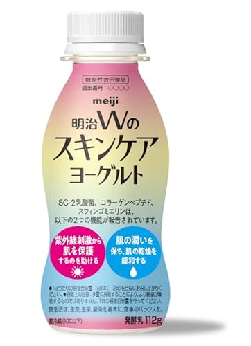 明治 Wのスキンケアヨーグルト 112g×12本【クール便】